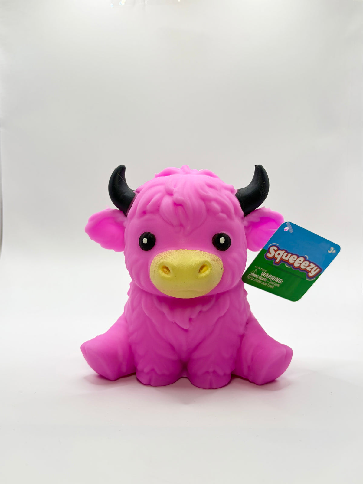 Highland Cow Jumbo Squishy by Squeeezy