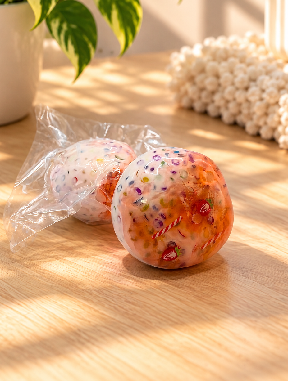 Strawberry Confetti Crunchy Squishy