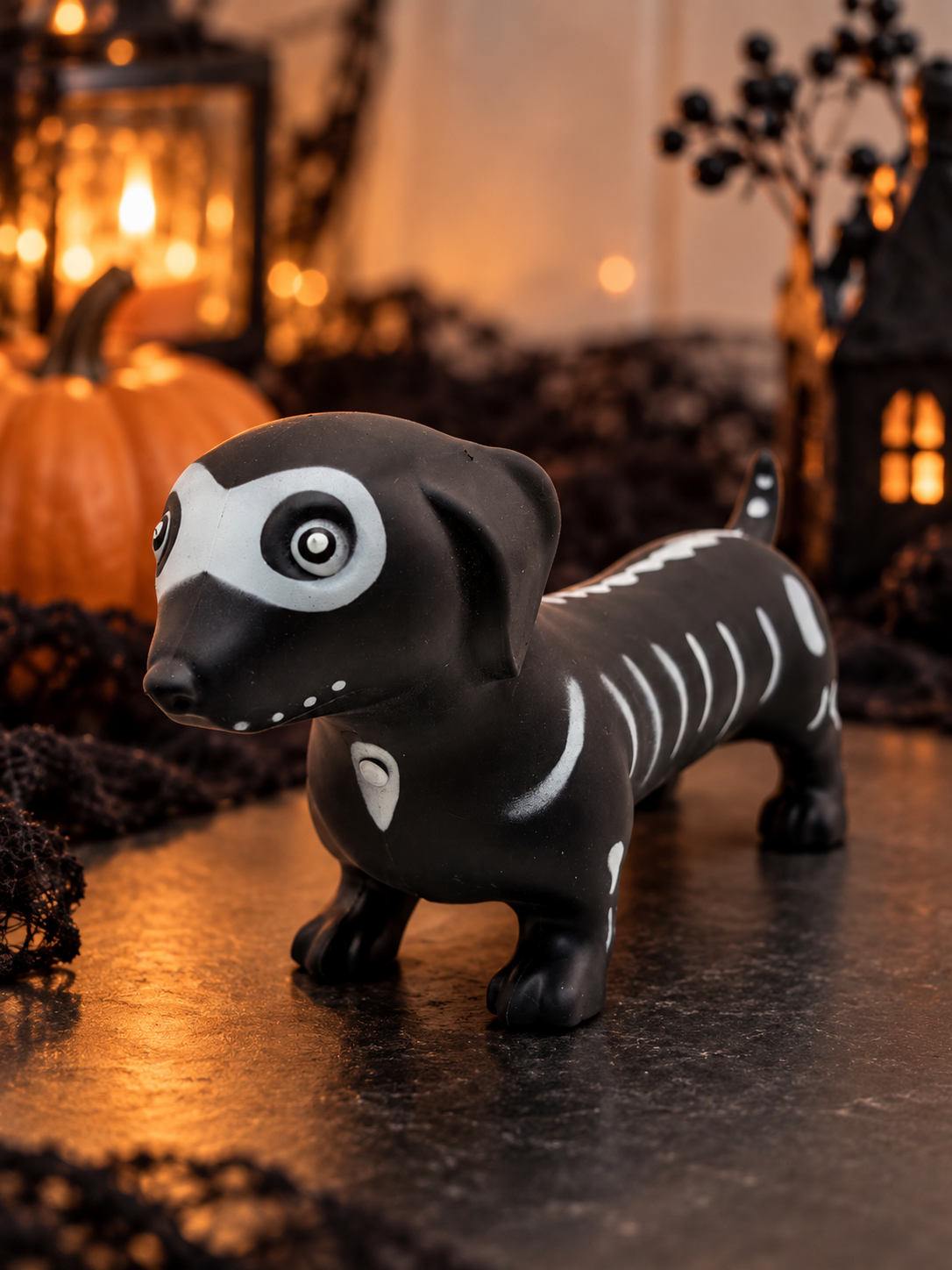 Squeeezy Halloween Dachshund Skeleton Squishy