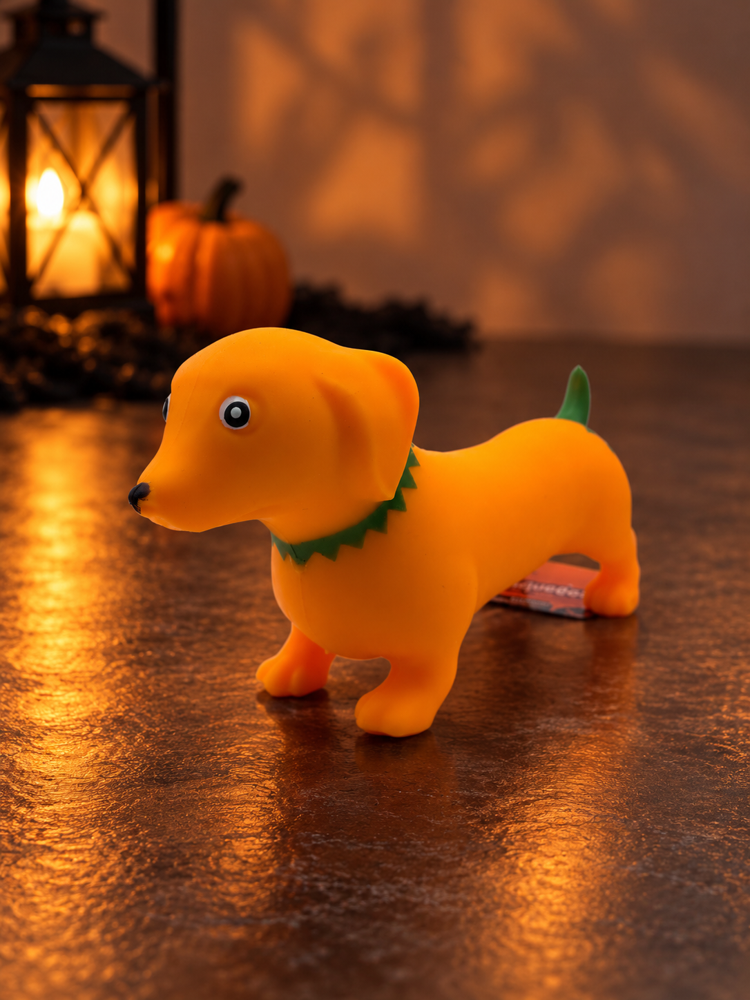 Squeeezy Pumpkin Dachound Squishy