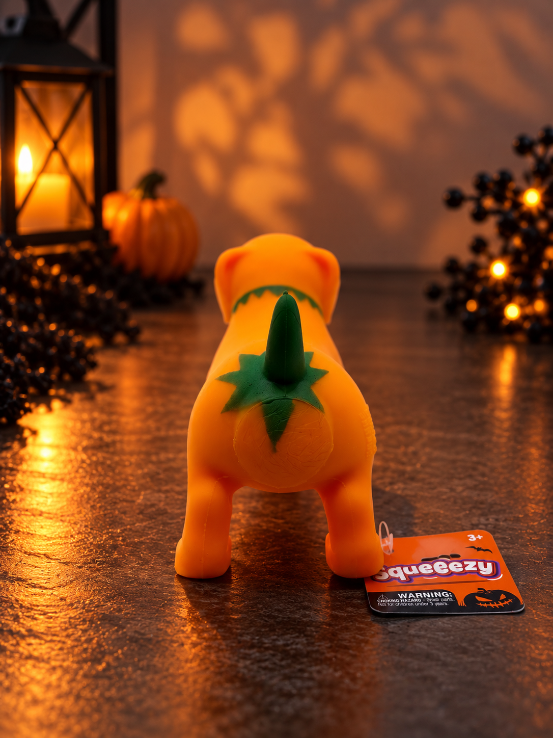 Squeeezy Pumpkin Dachound Squishy