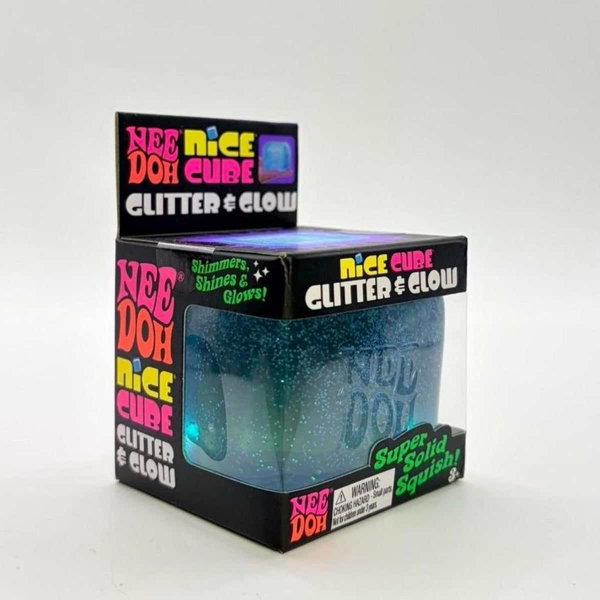 NeeDoh Glitter & Glow Nice Cube