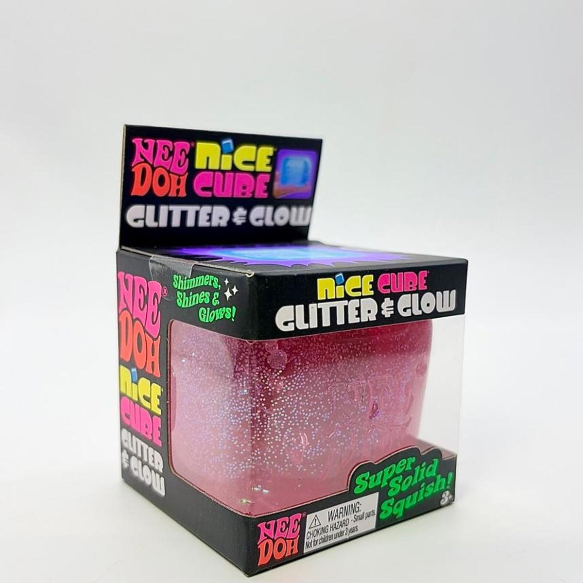 NeeDoh Glitter & Glow Nice Cube