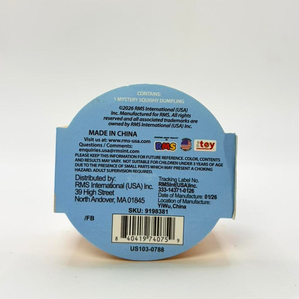 Mini RMS Squishy Dumpling Mystery Series 1