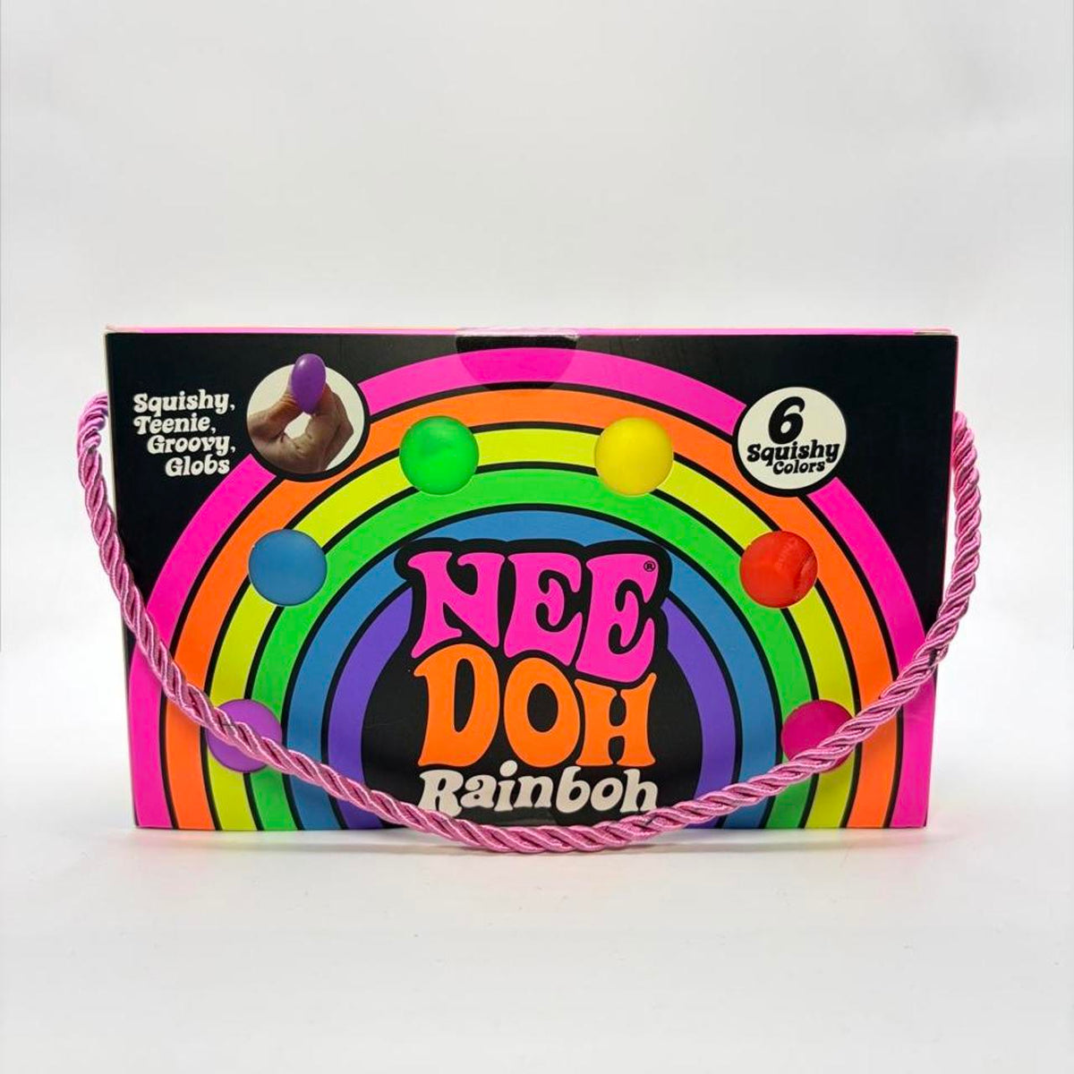 NeeDoh Rainbow Squishy Teenie Groovy Glob 6 Pack