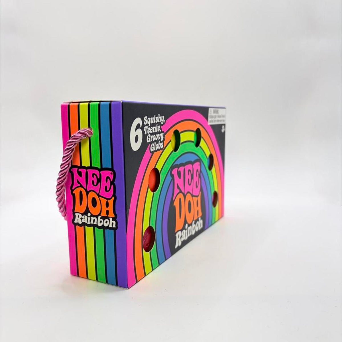 NeeDoh Rainbow Squishy Teenie Groovy Glob 6 Pack