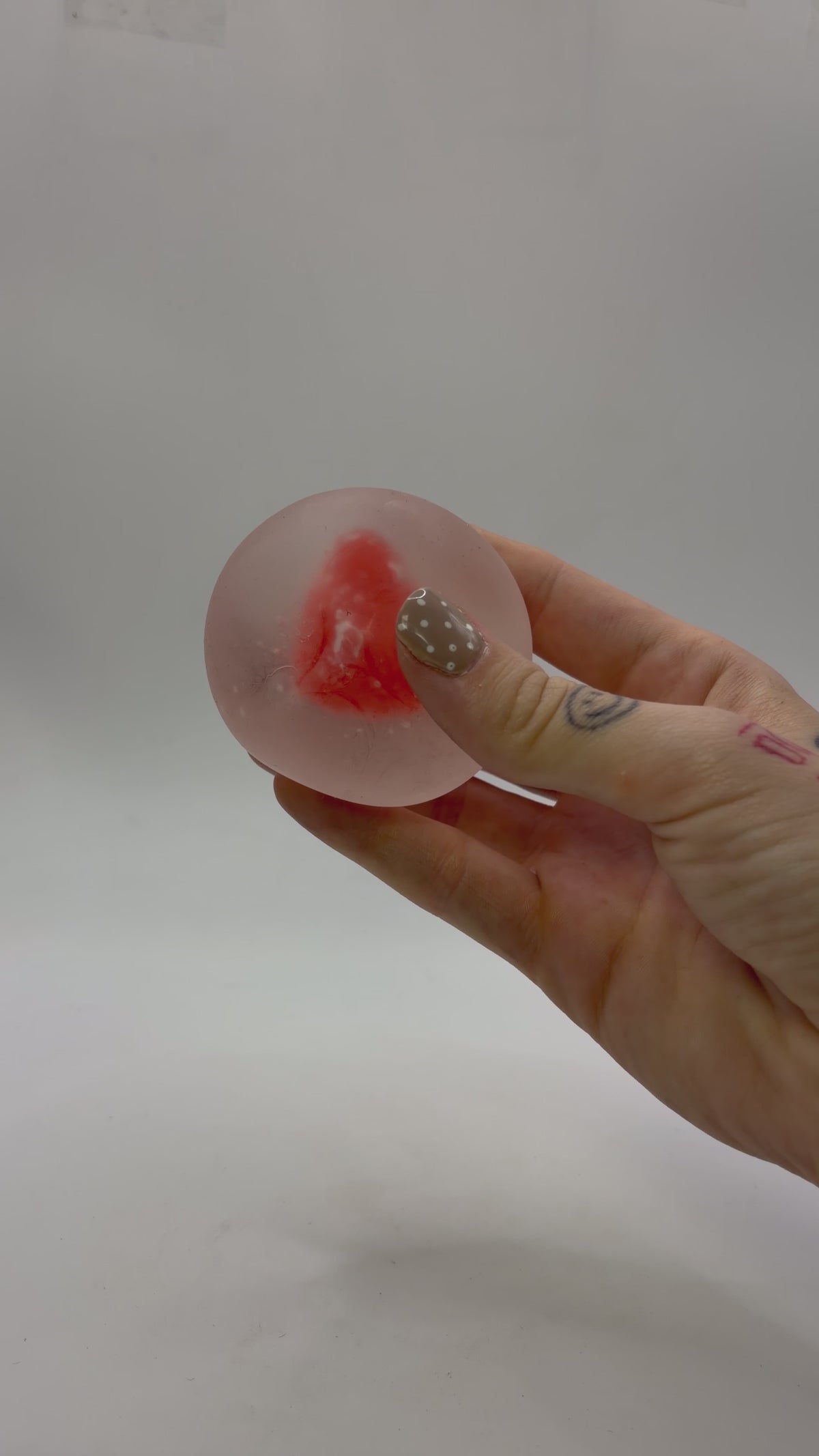 Maltose Squishy W/ Taba Strawberry Inside