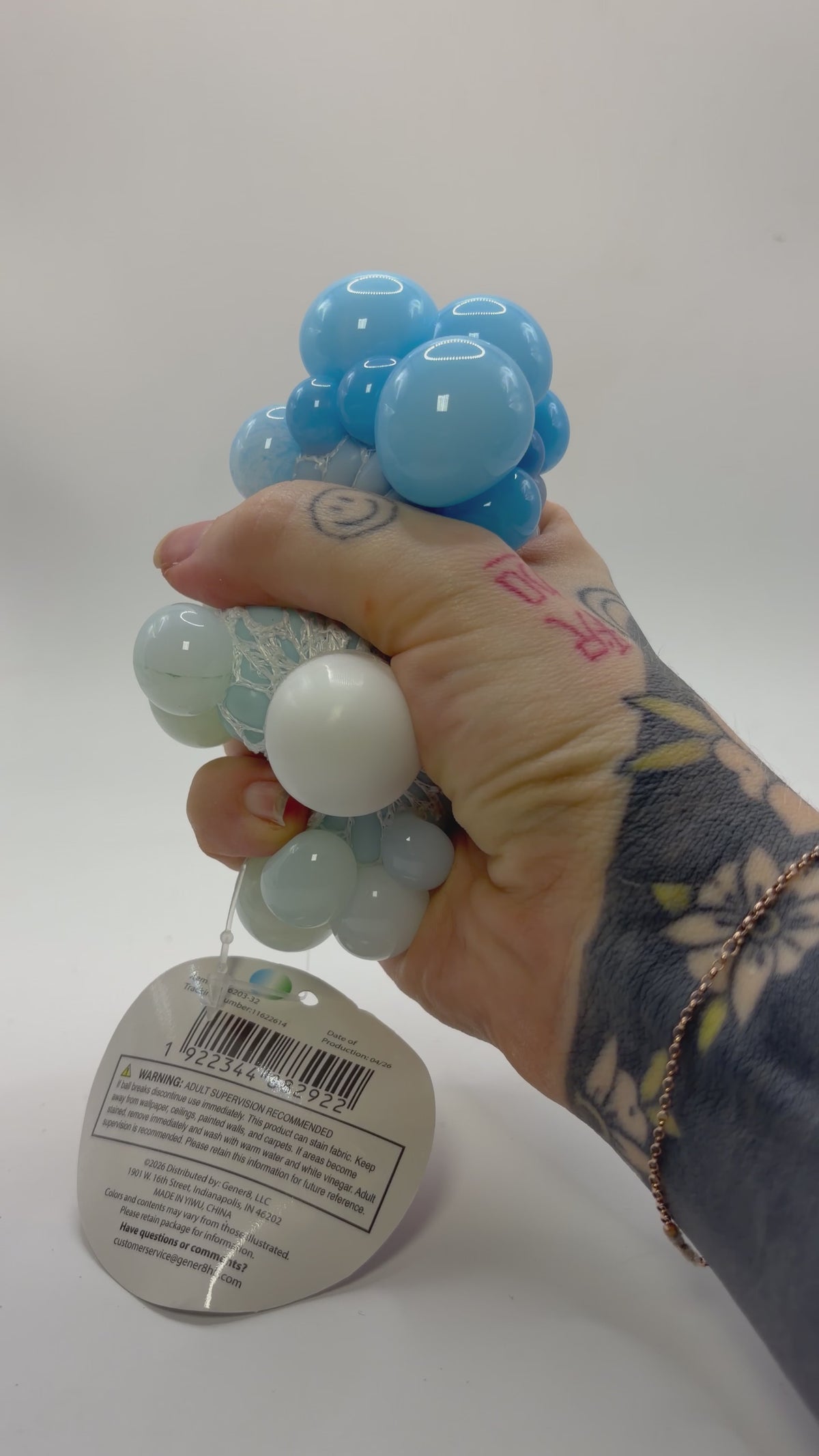 Mesh Squeeze Ball Color Changing